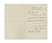 Erasmus Darwin, Older Brother of Charles Darwin, Autograph Letter Signed